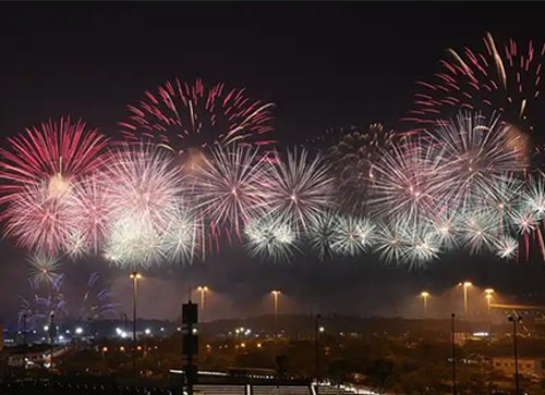 建始县焰火晚会